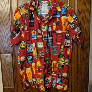 Hawaiian Beer Shirt Vintage Look